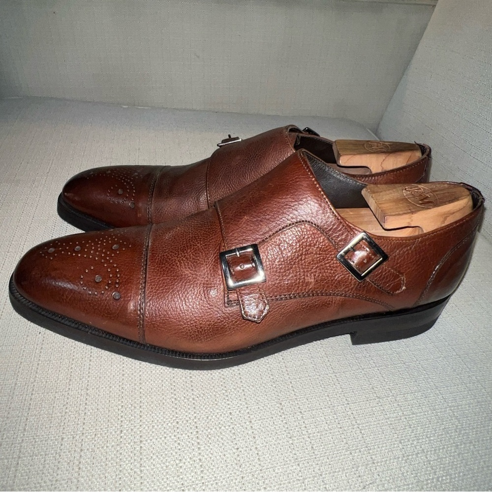 Nettleton Burro(DB) Double Monk Strap Oxford Size… - image 5